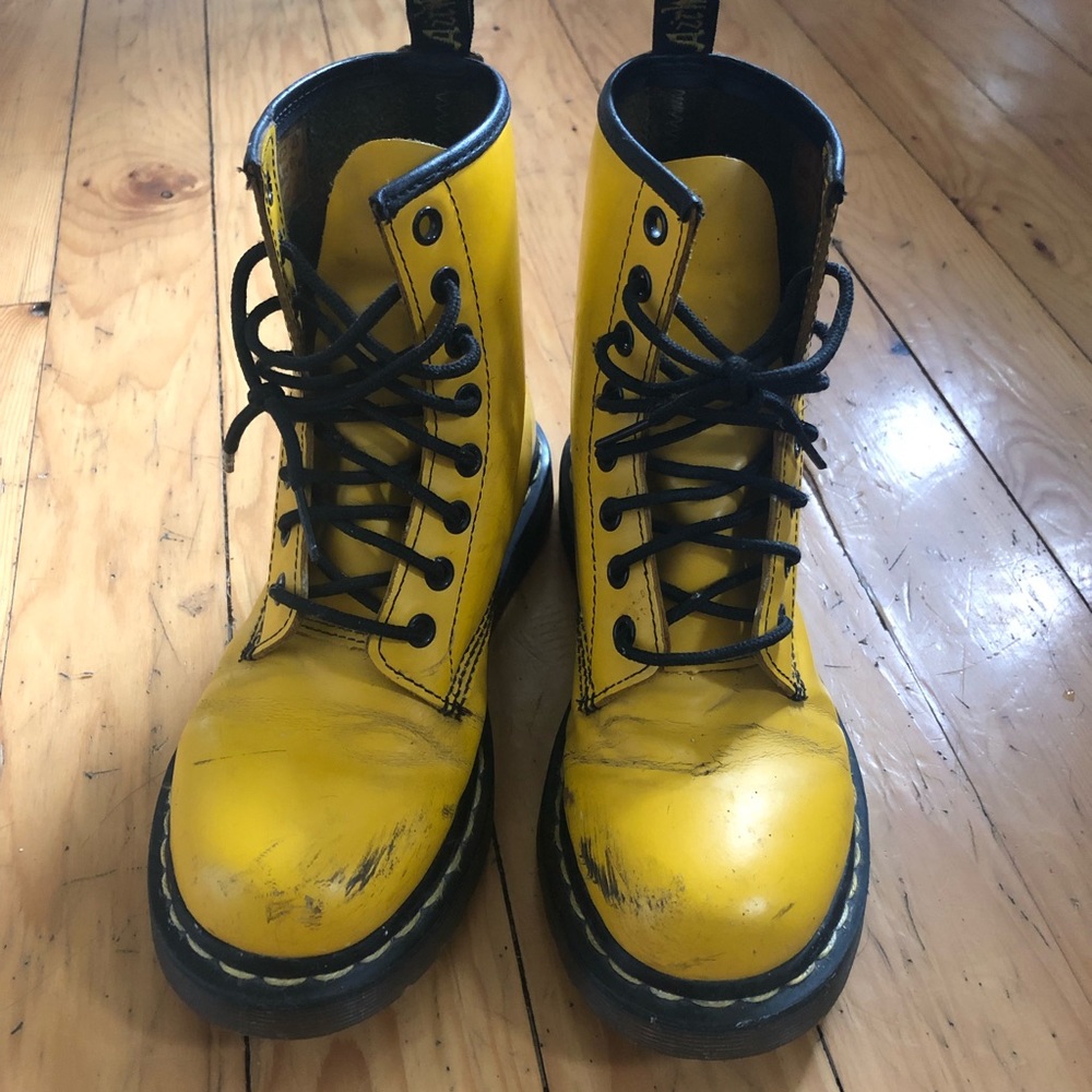 Yellow Dr. Martens